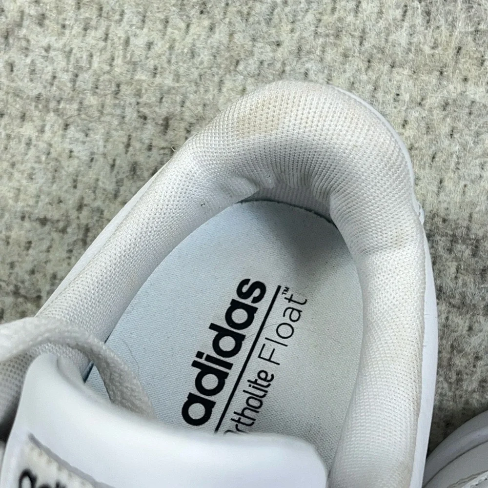 Adidas Cloudfoam Advantage AW4287 White Leather Low Top Sneaker Womens Shoes 10 - Picture 10 of 14